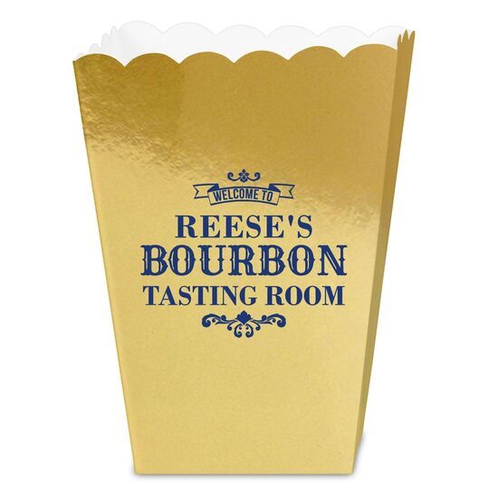 Bourbon Tasting Room Mini Popcorn Boxes
